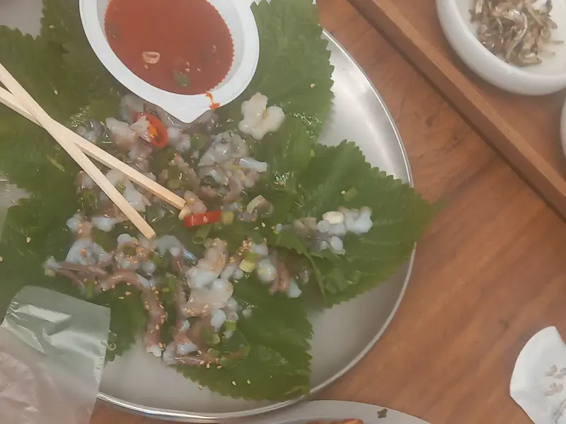 싱싱한 산낙지, 눈으로도 느껴지는 신선함