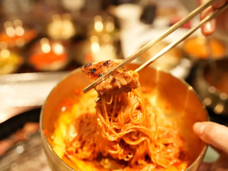 갈비와 함께 먹는 함흥냉면