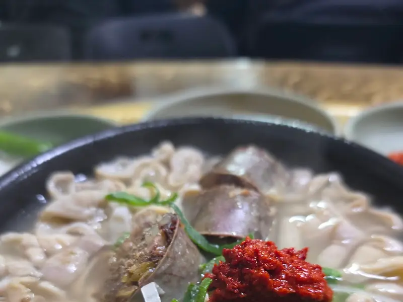 광천순대 순대국밥 비주얼