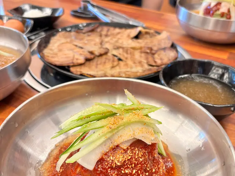 냉면과 고기, 완벽한 조화