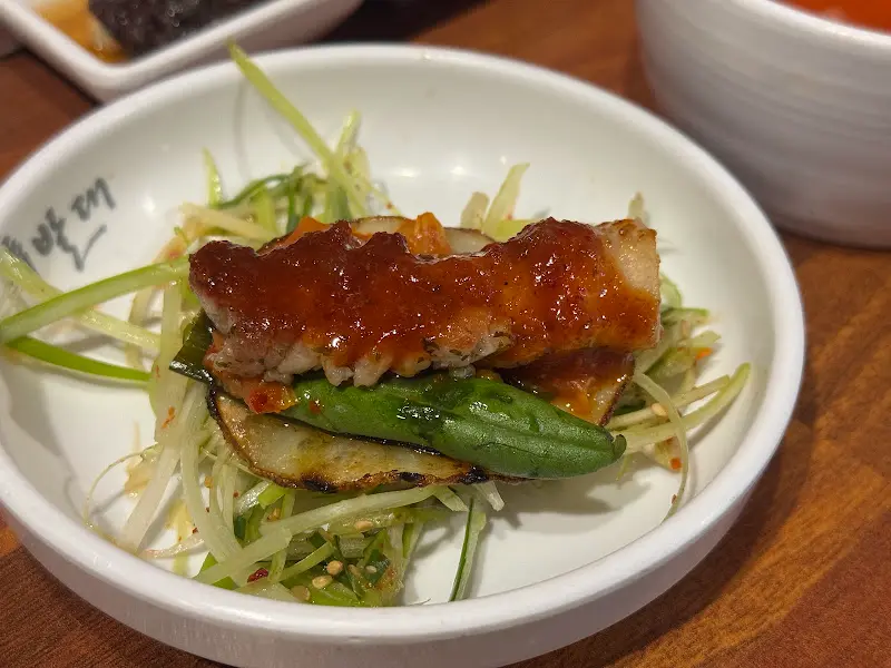 허니 감자 쌈의 클로즈업