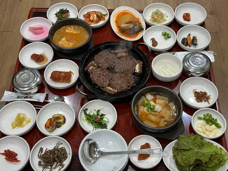 떡갈비 정식 한상차림