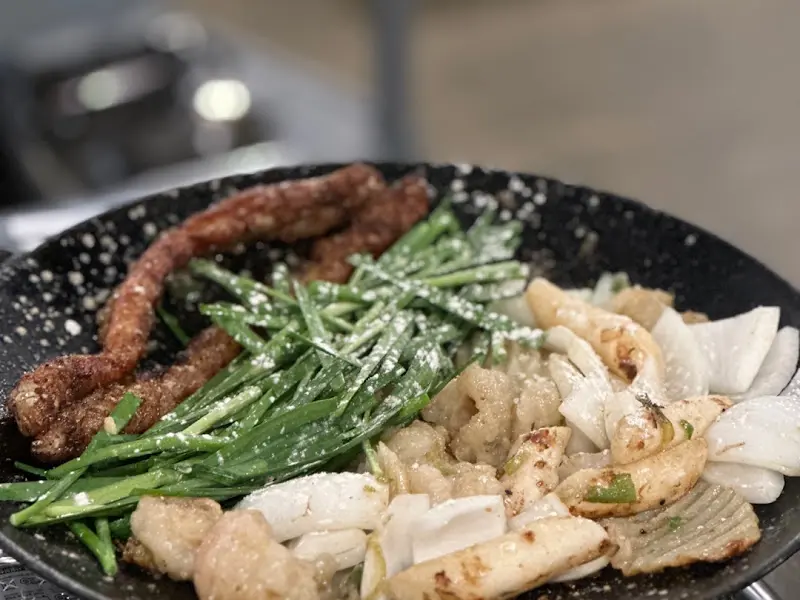 마늘곱창과 대파대창의 아름다운 조화