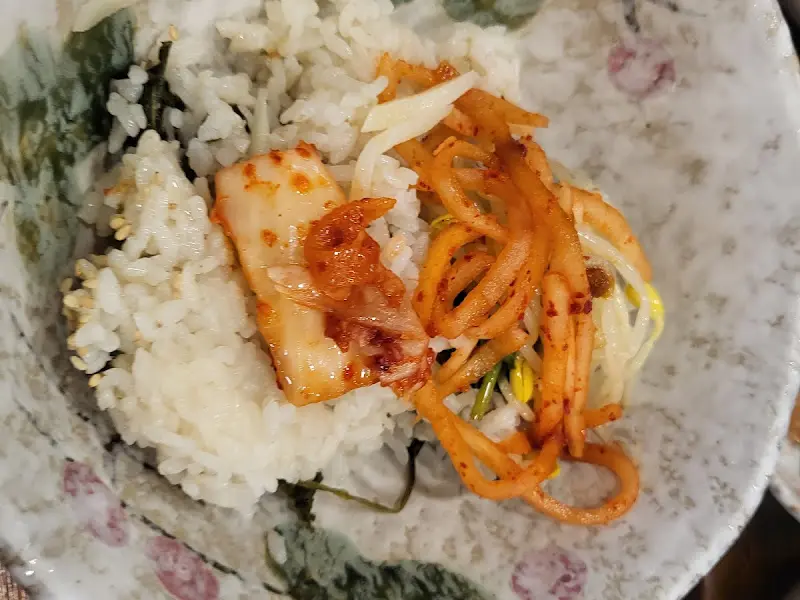 곤드레밥 근접샷