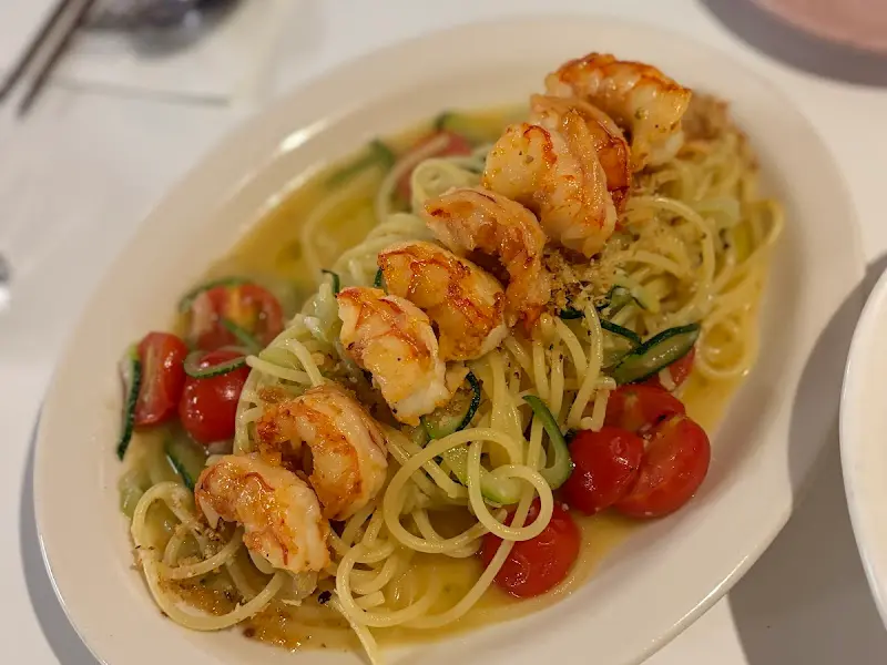 홍새우 애호박 파스타의 환상적인 비주얼