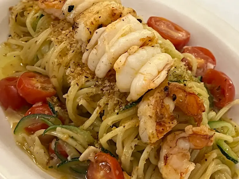 홍새우의 풍미가 가득 느껴지는 파스타