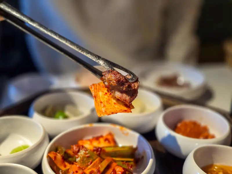 다양한 곁들임 반찬