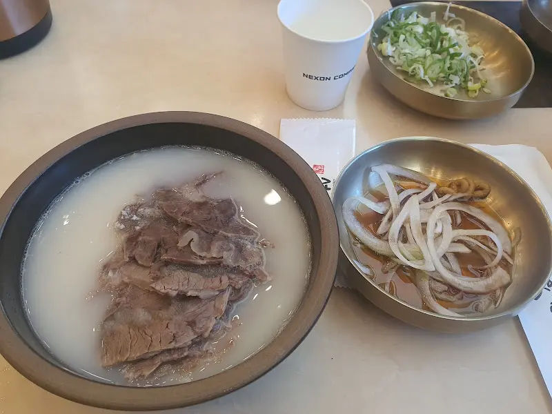 설렁탕 한상차림