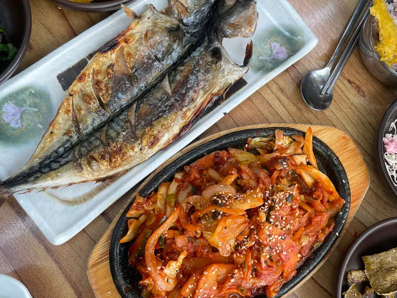 고등어와 오리 불고기