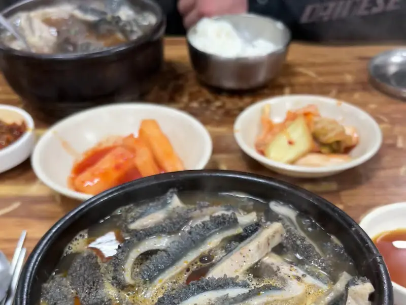 양평신내서울해장국 본점 해장국 한 상 차림