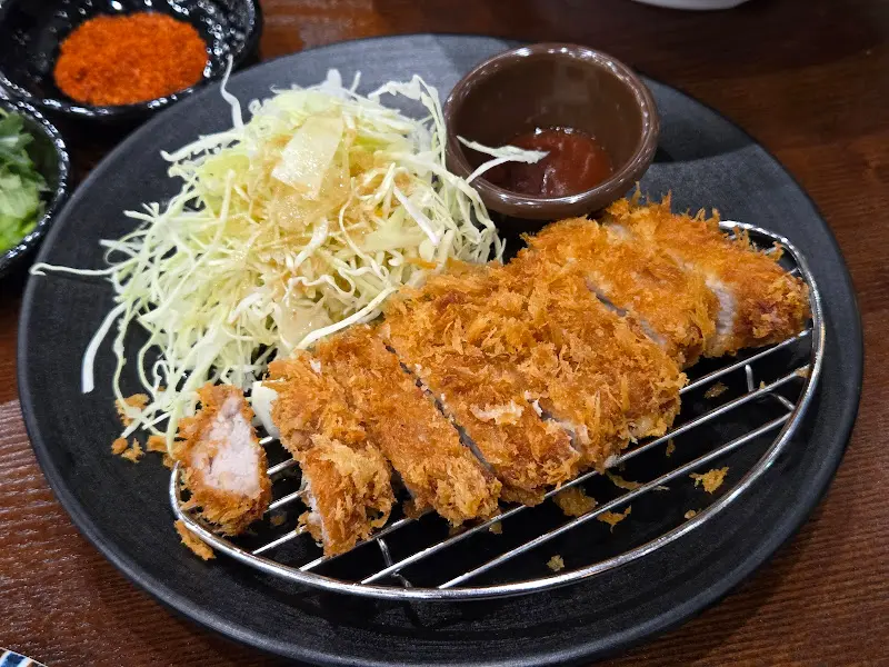 돈까스 단면 사진