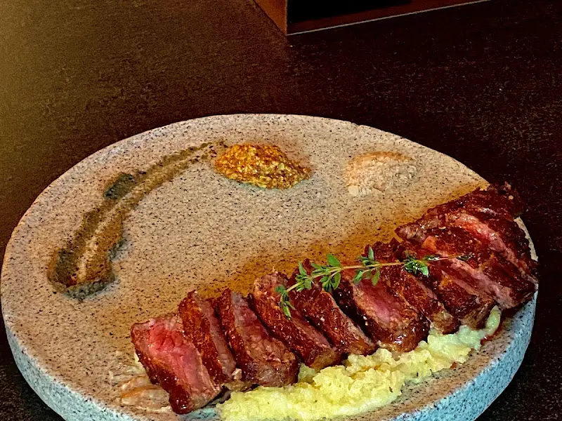 스테이크 디테일 샷