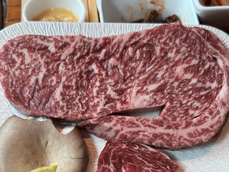 환상적인 마블링의 한우