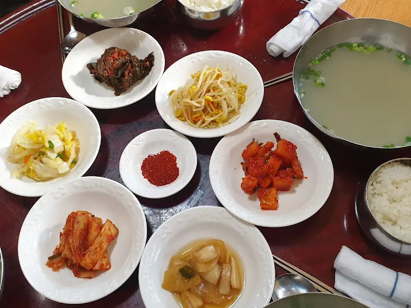 재첩국 한 상 차림