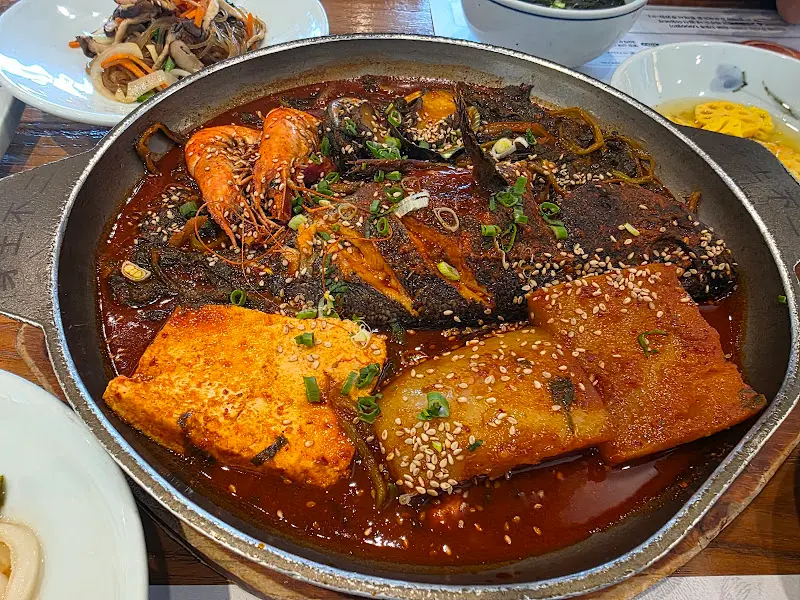 우럭조림 근접샷