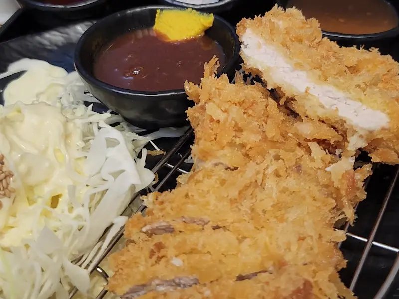 등심 돈까스 단면