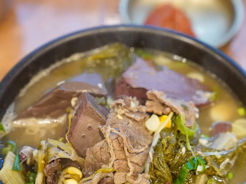 마포집 사골선지국 건더기