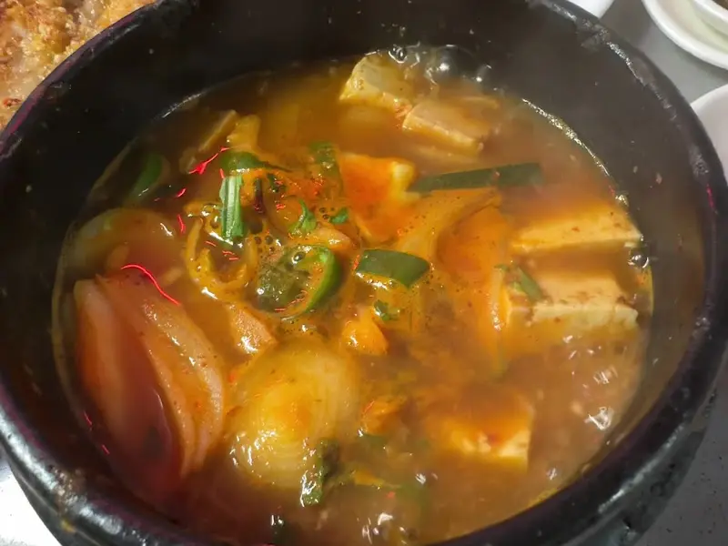 된장찌개의 모습