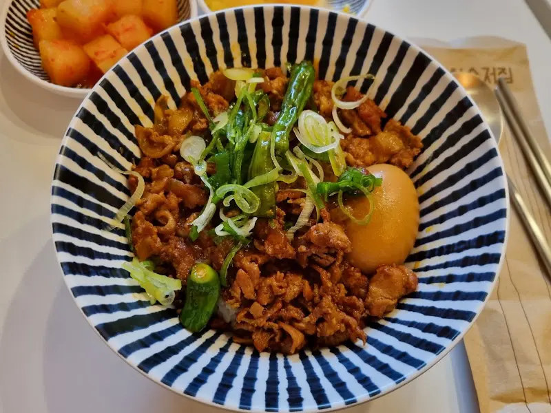 마라 장조림 덮밥