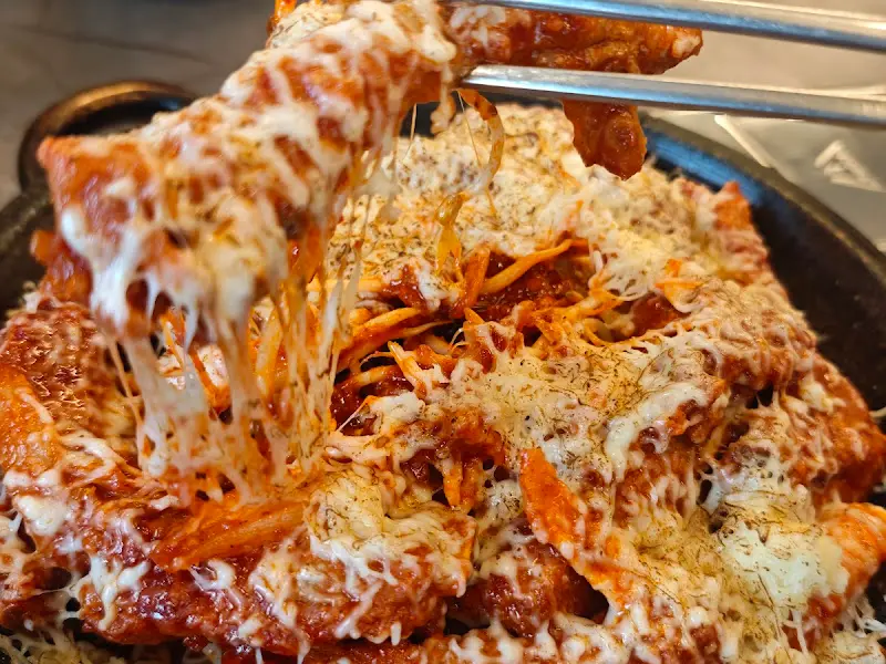 환상적인 비주얼의 치즈 등갈비