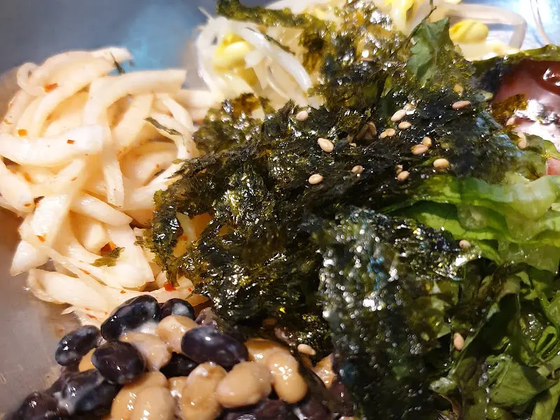 낫토 비빔밥 근접샷