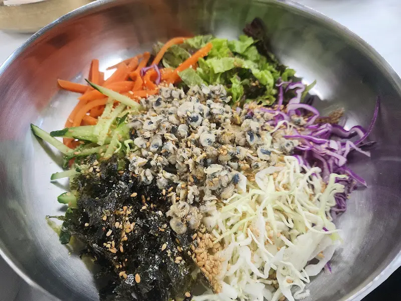 재첩비빔밥
