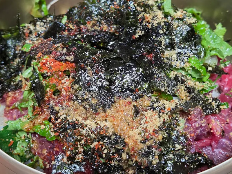 육회비빔밥 클로즈업