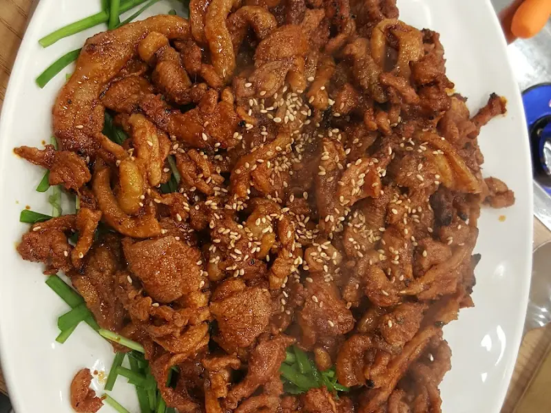 맛깔스러운 오리 석쇠불고기