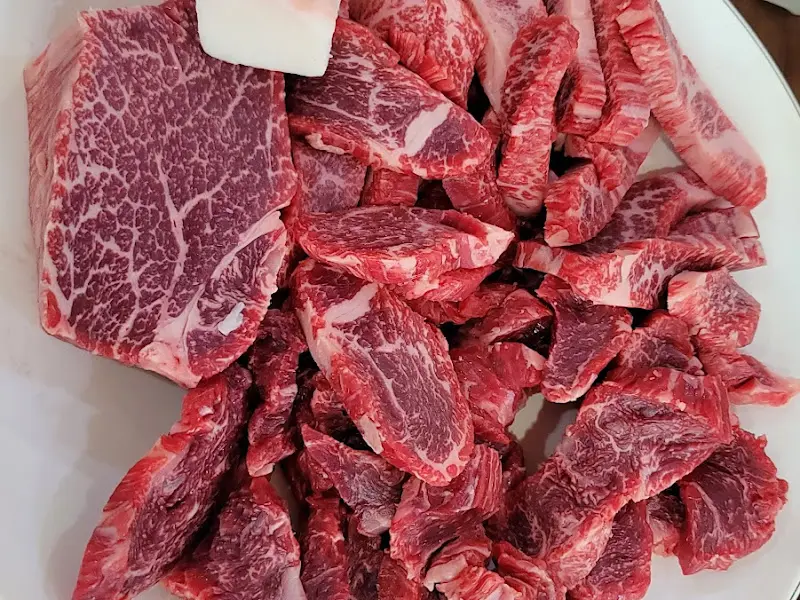 마블링이 환상적인 한우