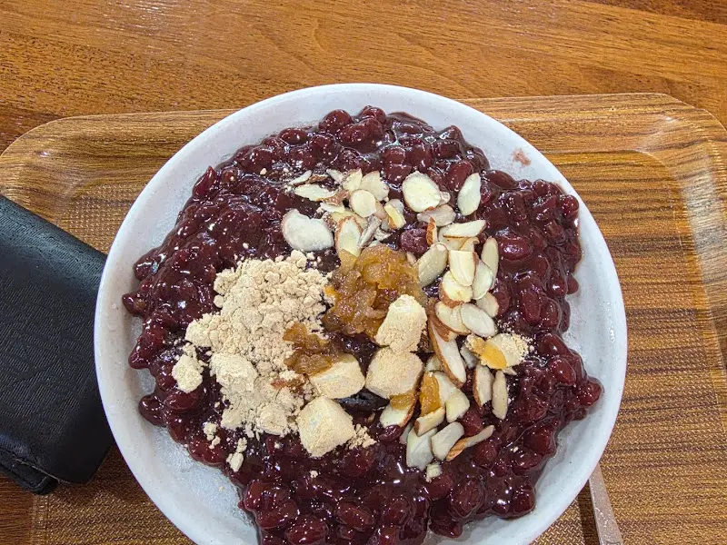 강지네 팥빙수 팥빙수 근접샷