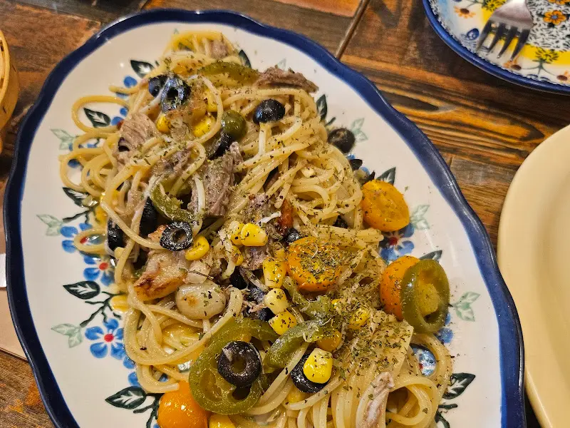 Hola México 감바스 올라 파스타