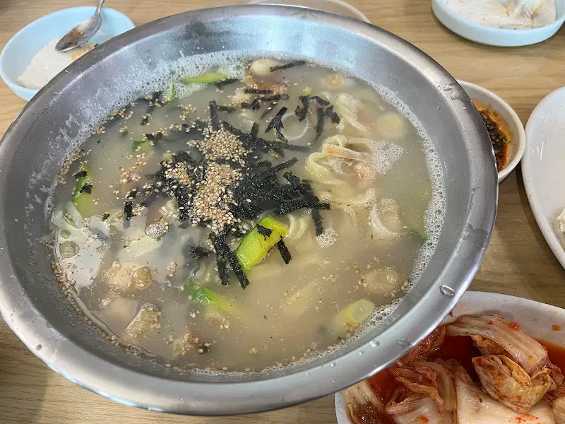 해물칼국수 항공샷