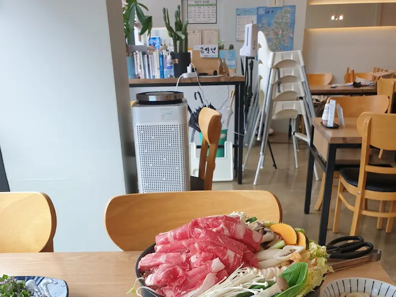 스키야키 재료 푸짐