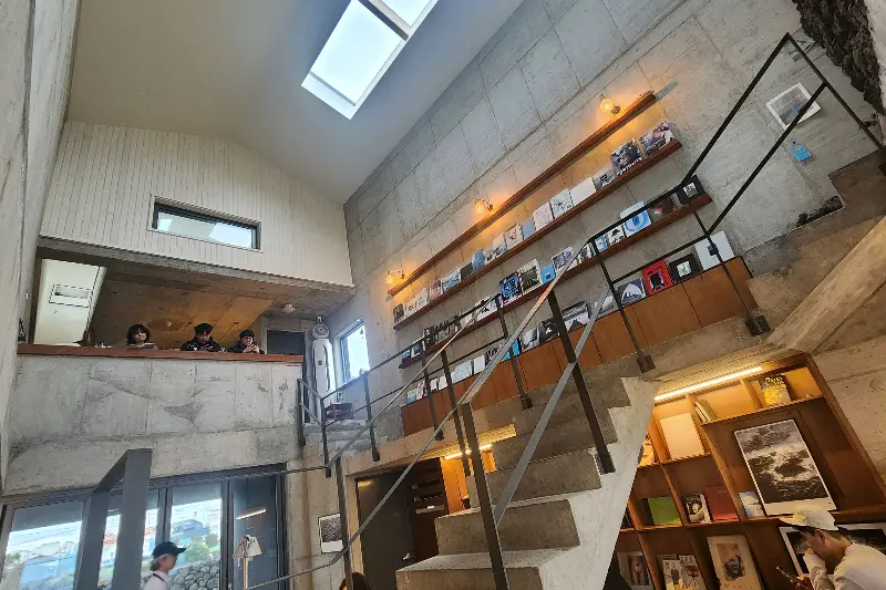 노을 지는 바다