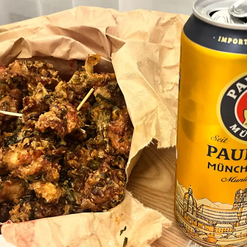 야채통닭과 맥주