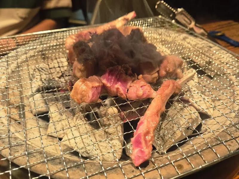 숯불에 구워지는 양갈비