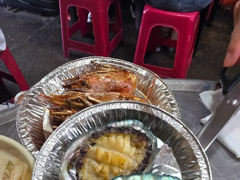 새우와 전복 구이