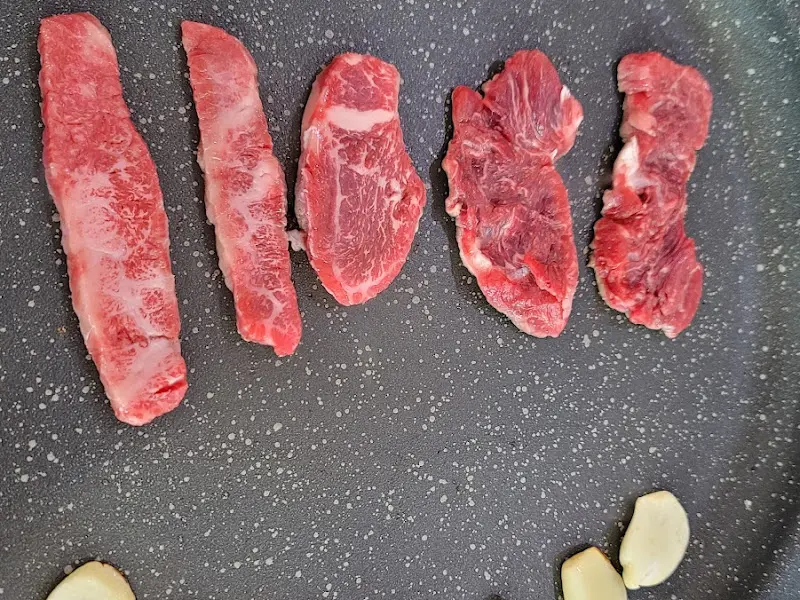 돌판 위에서 익어가는 안심