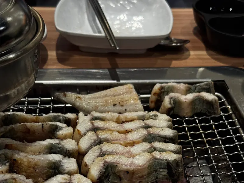 장어 구이 클로즈업