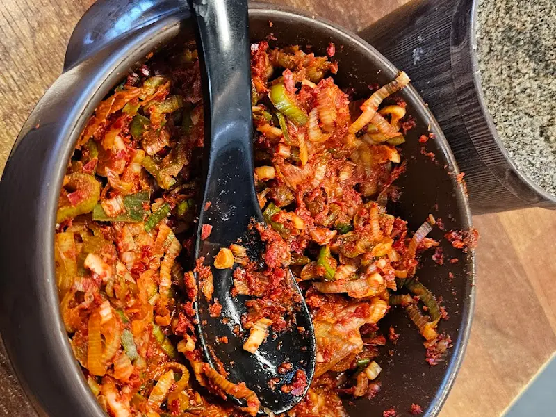 매콤한 파 양념