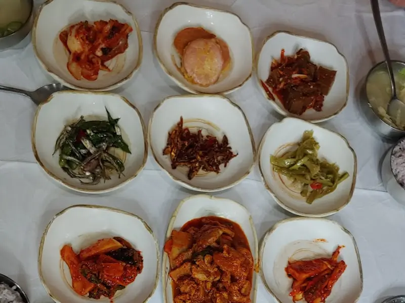 다양한 반찬