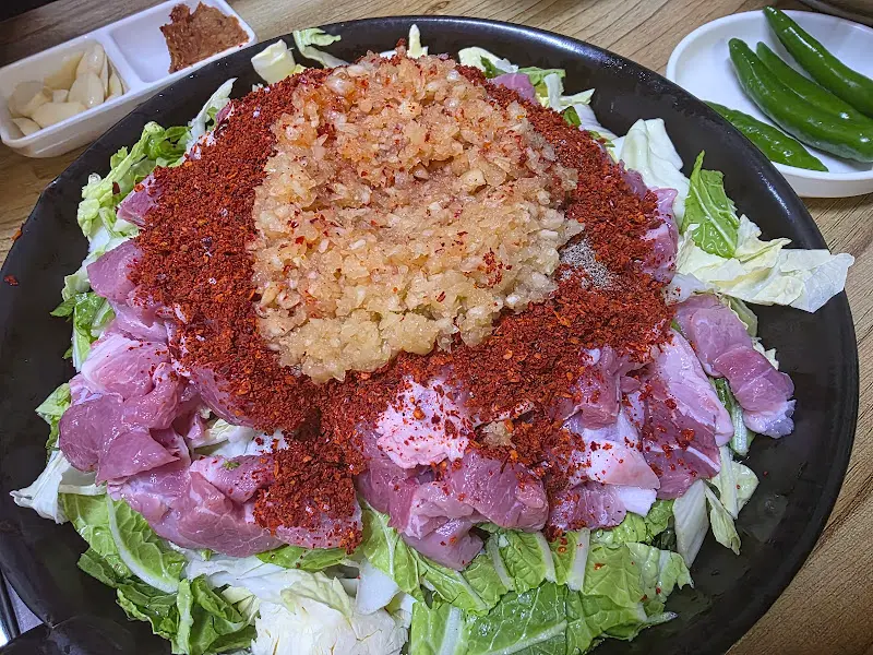 돼지찌개 재료 준비