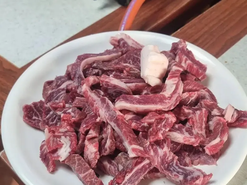 윤기가 흐르는 갈비살