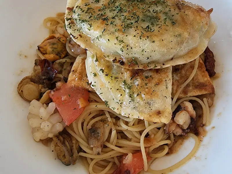 혜주만두파스타 접사