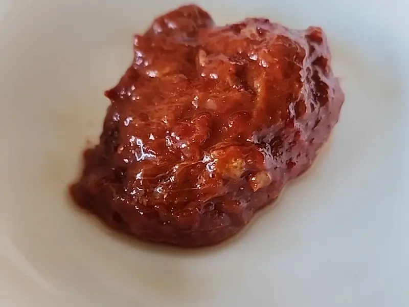 갈치젓의 클로즈업