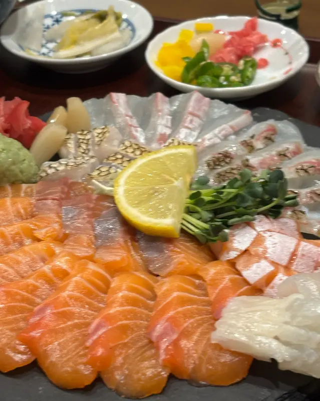 신선함이 느껴지는 숙성회 한 상 차림