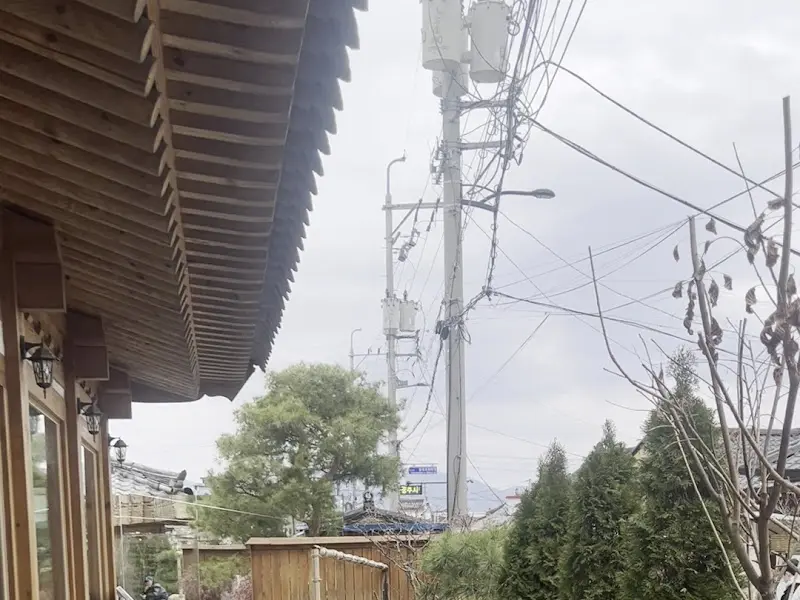 식당 외부 풍경