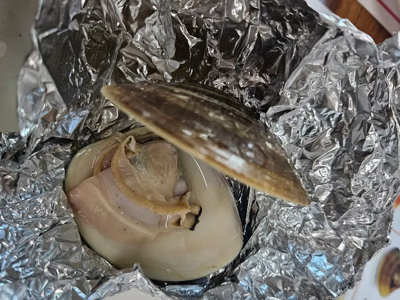 계화회관 백합구이 클로즈업