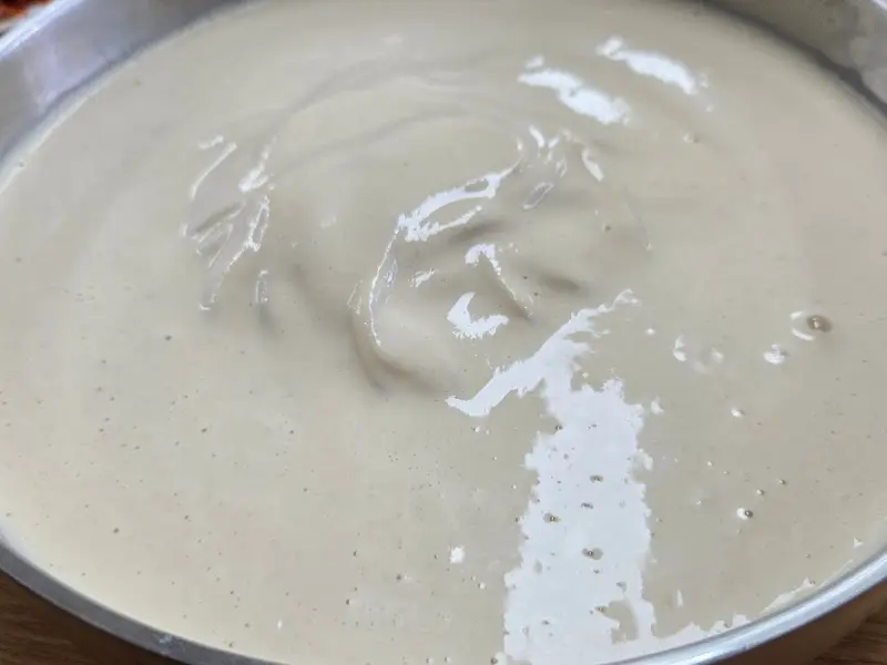 걸쭉하고 진한 콩국수의 모습