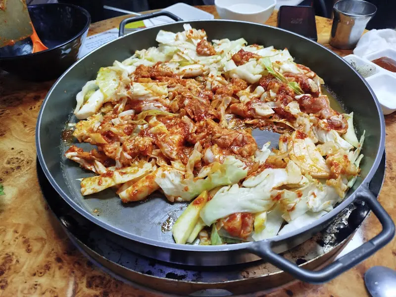 닭갈비 한 상 차림